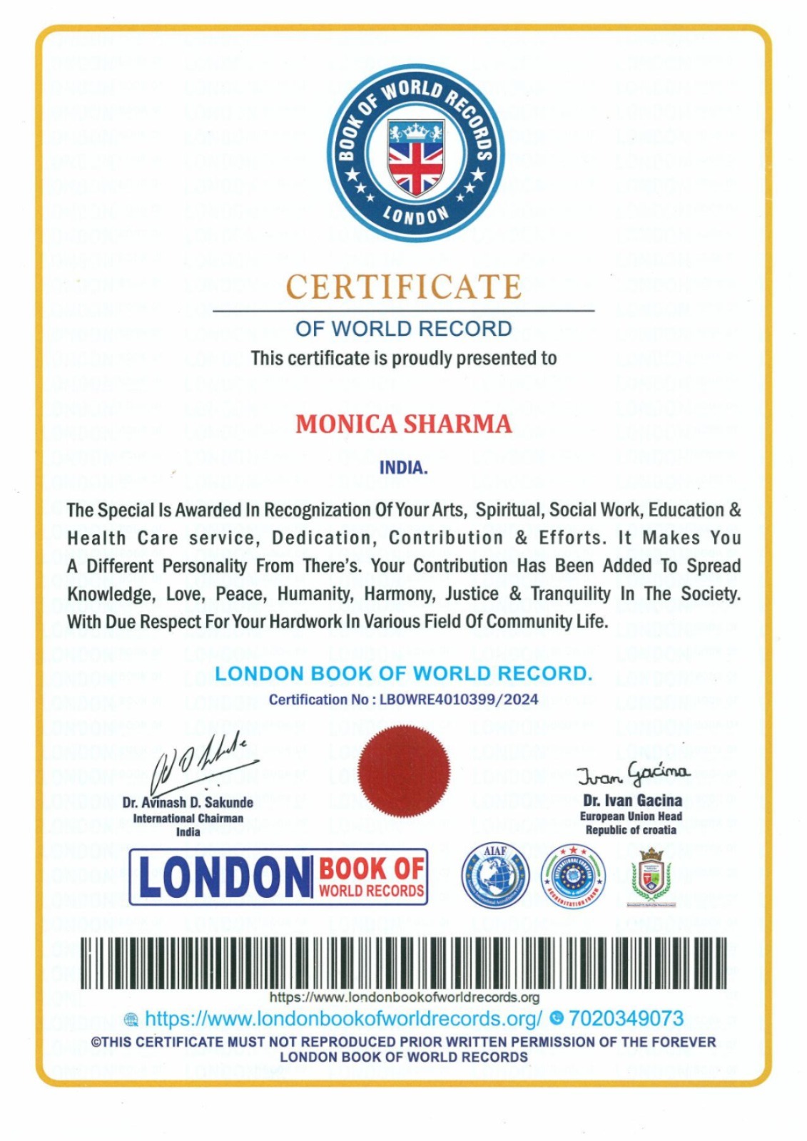 London World Record